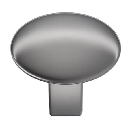 Amerock Amerock Riva Contemporary Oval Cabinet Knob 1-1/4 in. D 1-1/16 in. Polished Chrome 1 pk BP5536226
